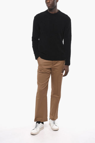 Chenille Crew-neck Pullover