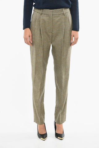 Houndstooth Double Pleat CAOS Pants