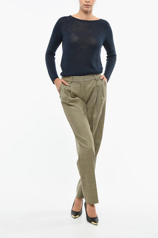 Houndstooth Double Pleat CAOS Pants