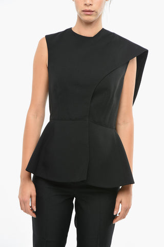 Top Peplum con Dettaglio da Allacciare
