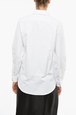Camicia Tuxedo in Cotone con Collo Francese