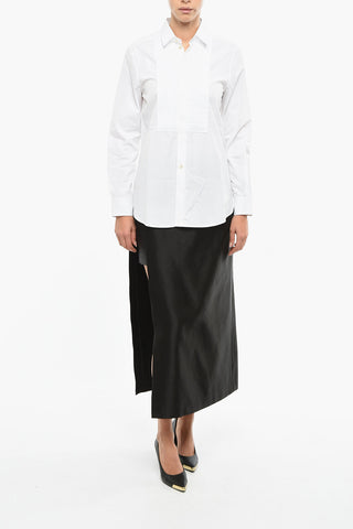 Camicia Tuxedo in Cotone con Collo Francese