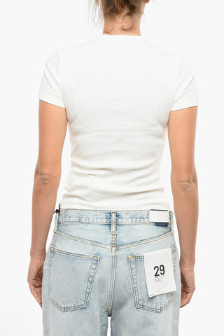 Logo Print Crewneck Short Sleeved T-shirt