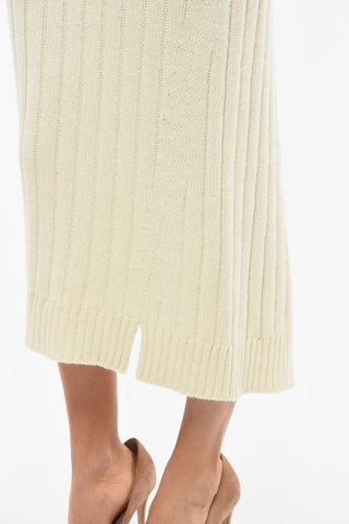 Ribbed Cashmere DEJAN Asymmetric Skirt