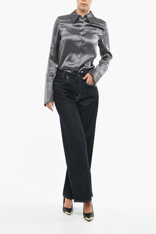 High-Waisted Wide Leg Jeans 27cm L.32