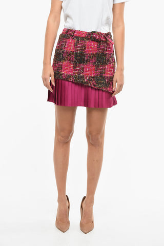 Tweed BLAIR Mini Skirt with Pleated Detail