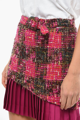 Tweed BLAIR Mini Skirt with Pleated Detail