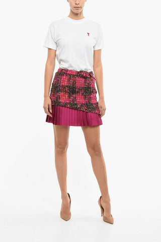 Tweed BLAIR Mini Skirt with Pleated Detail
