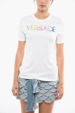 Embroiedered Gradient Logo Short Sleeved t-shirt