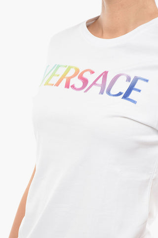 Embroiedered Gradient Logo Short Sleeved t-shirt