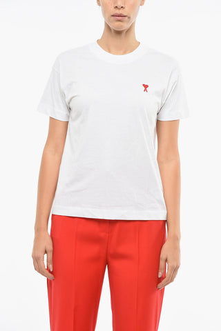 Embroidered Crewneck Short Sleeved T-shirt