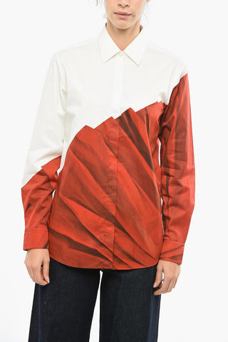 Two-Tone CLAVELLO Shirt with Concealed Buttoning