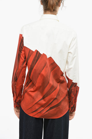 Two-Tone CLAVELLO Shirt with Concealed Buttoning