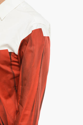 Two-Tone CLAVELLO Shirt with Concealed Buttoning