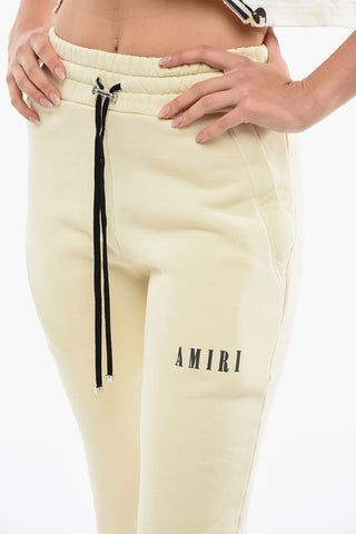 Joggers In Cotone Garzato Con Stampa logo E Coulisse