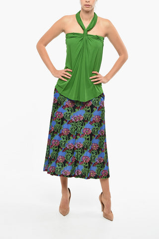 Top in Crepe con Nodo Attorcigliato