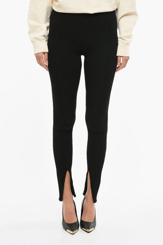 Ribbed LEO Leggings with Ankle Slit