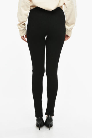 Ribbed LEO Leggings with Ankle Slit