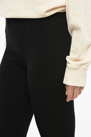 Ribbed LEO Leggings with Ankle Slit