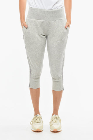 ADIDAS Side Zipped Cropped Fit Sweatpants