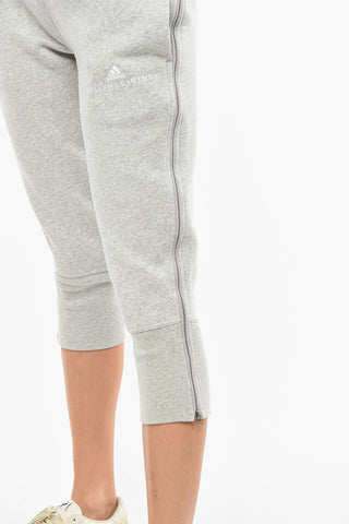 ADIDAS Side Zipped Cropped Fit Sweatpants
