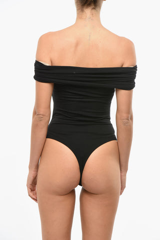 Knotted Design Off-shoulder Bodysuit