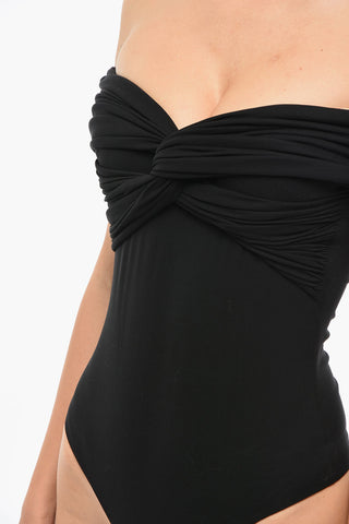 Knotted Design Off-shoulder Bodysuit