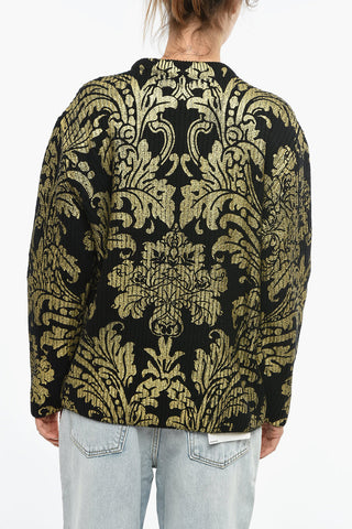 Pullover in Lana con Stampa Baroque