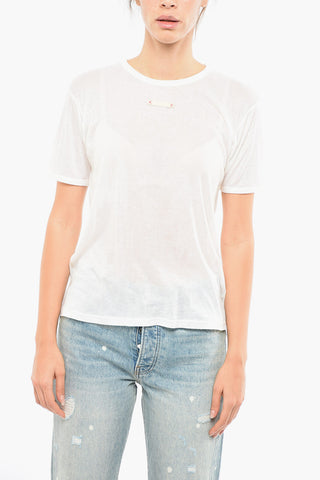 Sheer Silk Blend Short Sleeved T-shirt