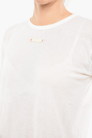 Sheer Silk Blend Short Sleeved T-shirt