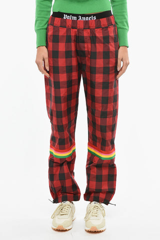 Joggers BUFFALO a Quadri Gingham con Elastico Logato