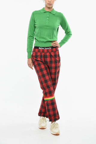 Joggers BUFFALO a Quadri Gingham con Elastico Logato