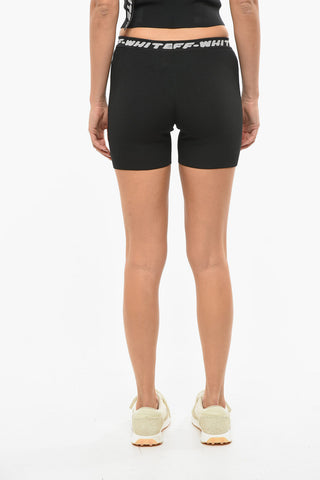 Biker Shorts With Logoed Elastic Band