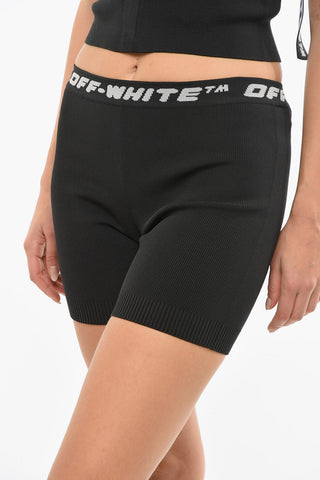 Biker Shorts With Logoed Elastic Band