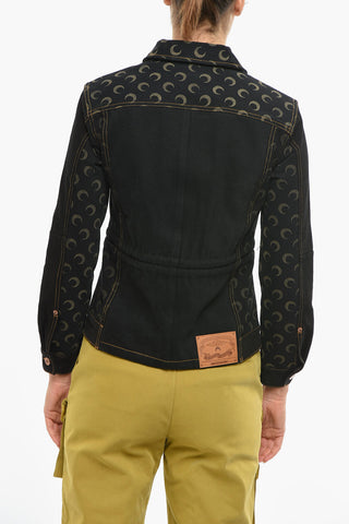 Giubbotto in Denim MOON con Cuciture a Vista