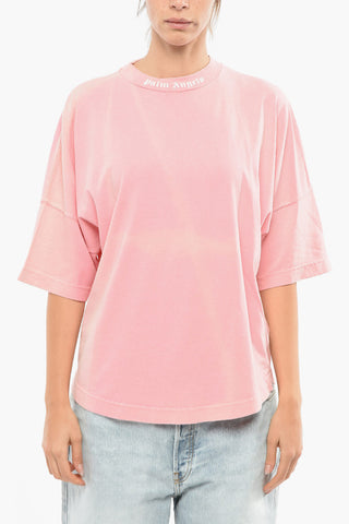 T-shirt A Maniche Corte Girocollo Con Stampa Logo
