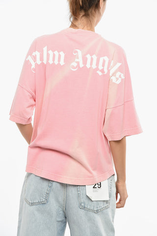 T-shirt A Maniche Corte Girocollo Con Stampa Logo