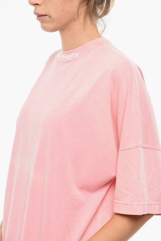 T-shirt A Maniche Corte Girocollo Con Stampa Logo
