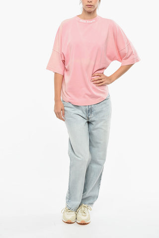 T-shirt A Maniche Corte Girocollo Con Stampa Logo