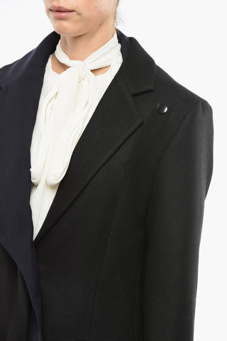 Removable Detail Wool Coat