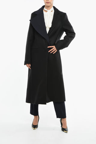 Removable Detail Wool Coat