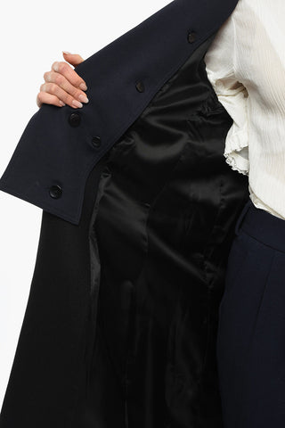 Removable Detail Wool Coat