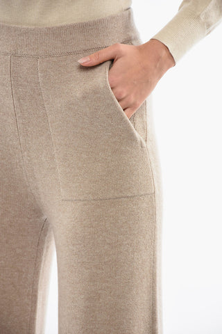 Cashmere Blend Trousers with Wide Leg