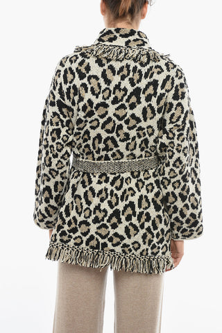 Fringed Wool Blend WILD SPIRIT Cardigan