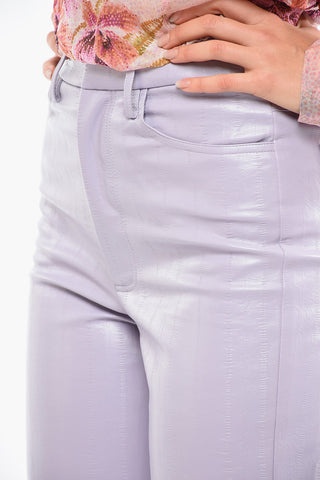 High-Waisted Faux Leather ROTIE Pants
