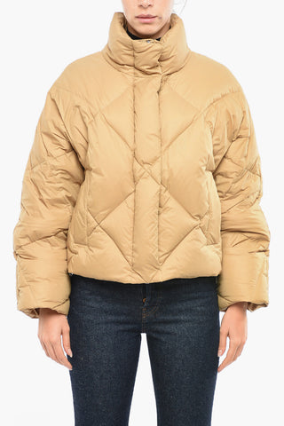 Quilted AINA Cropped Down Jacket