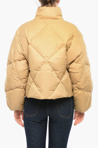 Quilted AINA Cropped Down Jacket