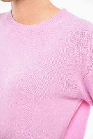 Embroidered Logo Creweneck Jumper