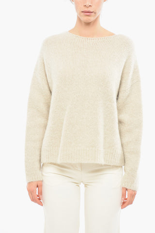 Maglione Girocollo In Misto Lana
