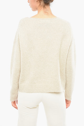 Maglione Girocollo In Misto Lana